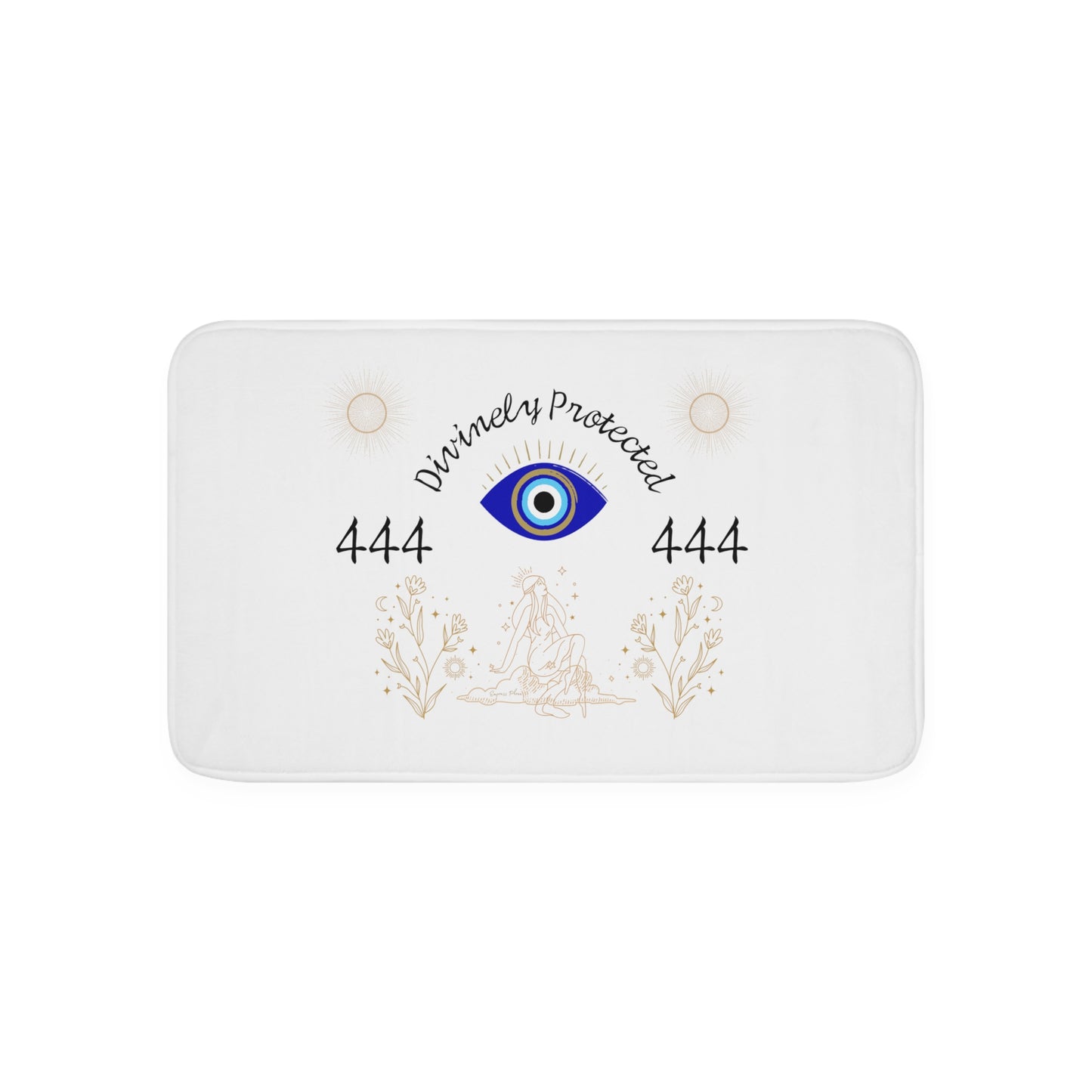 444 Divinely Protected Memory Foam Bath Mat