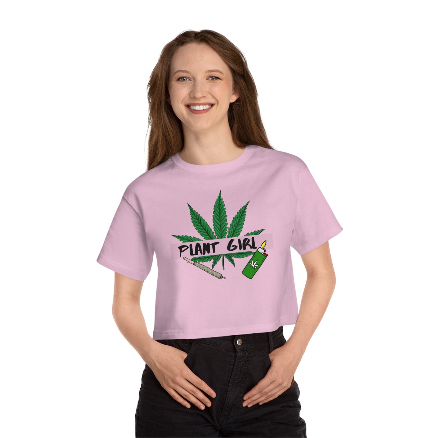 Phreestyle Plant Girl Cropped Tee