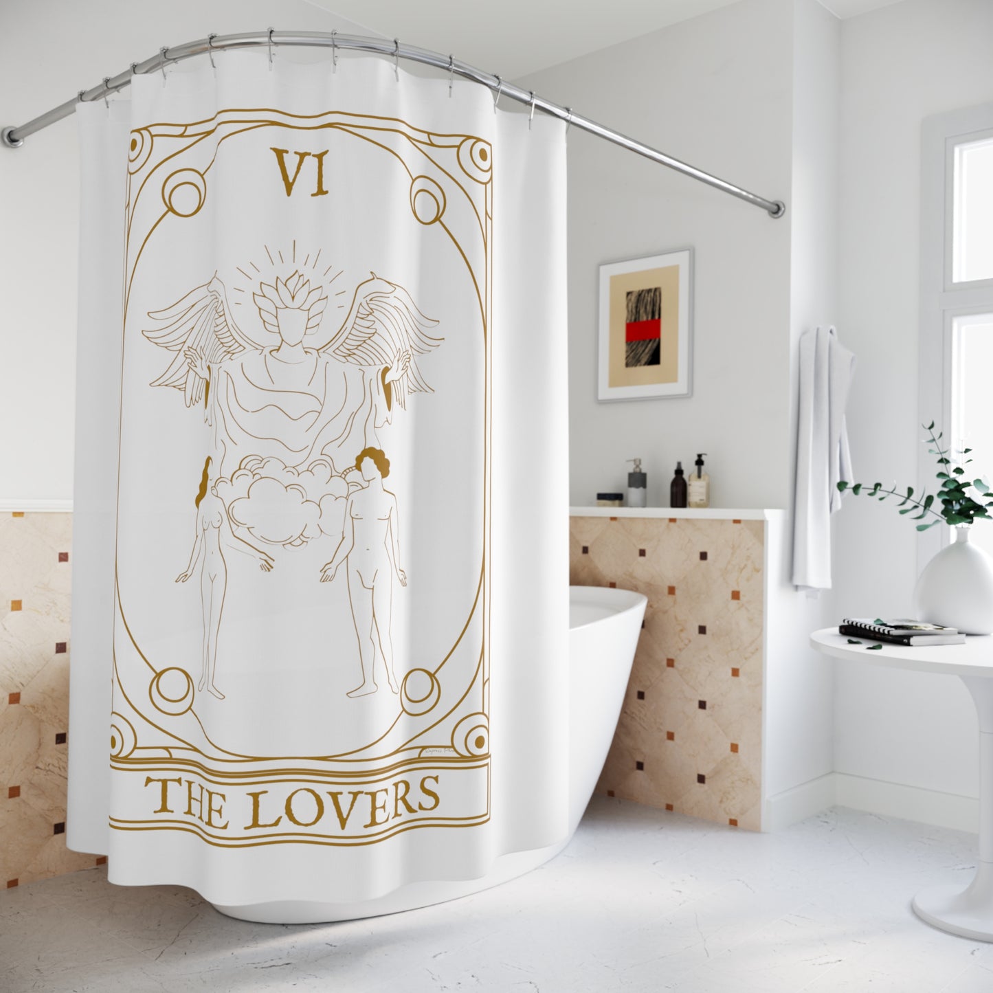 The Lovers Shower Curtain