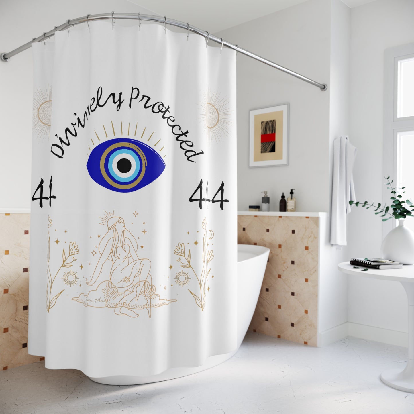 Phreestyle 444 Divinely Protected Shower Curtain