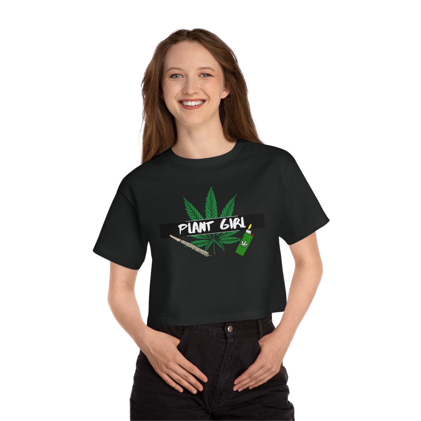 Phreestyle Plant Girl Cropped Tee