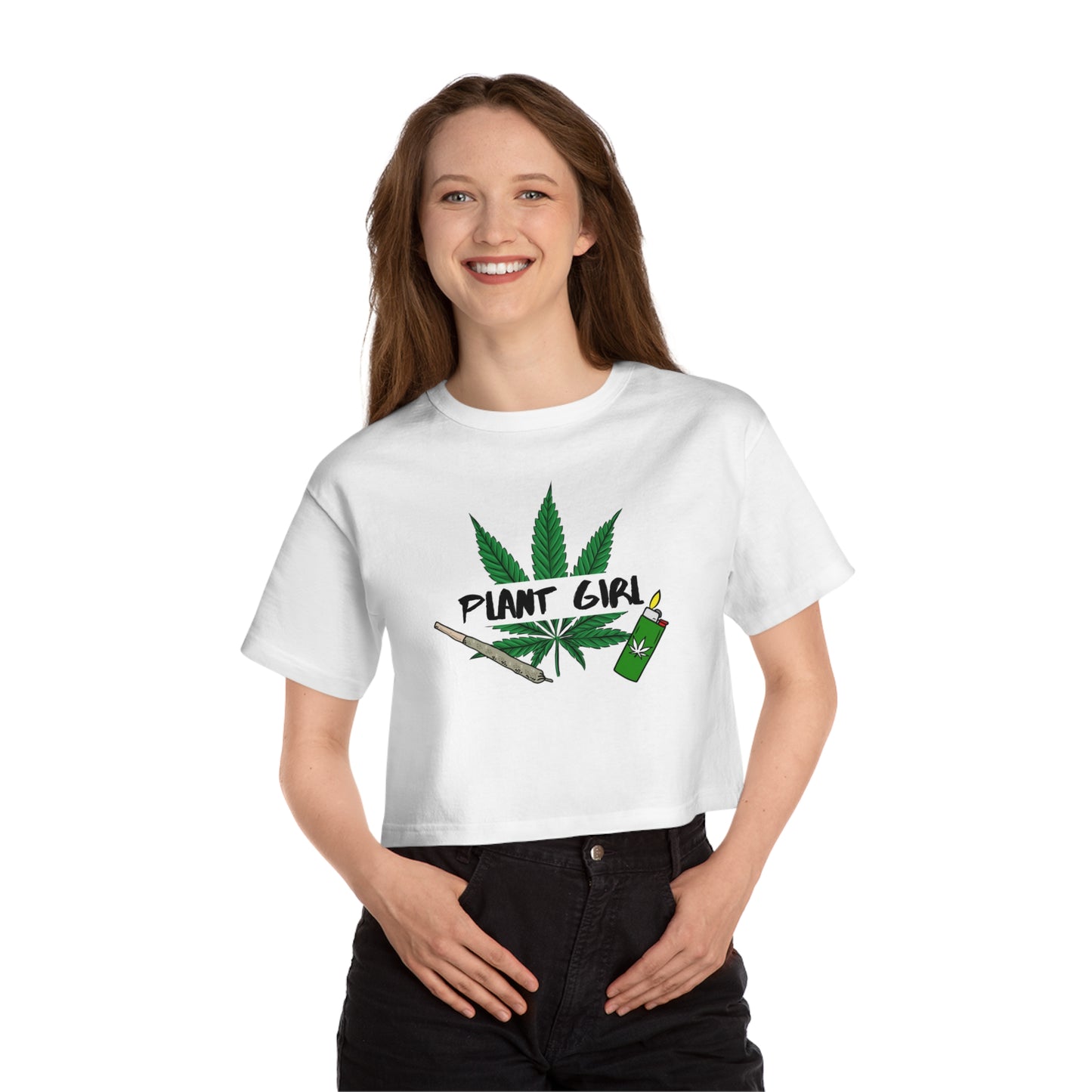 Phreestyle Plant Girl Cropped Tee