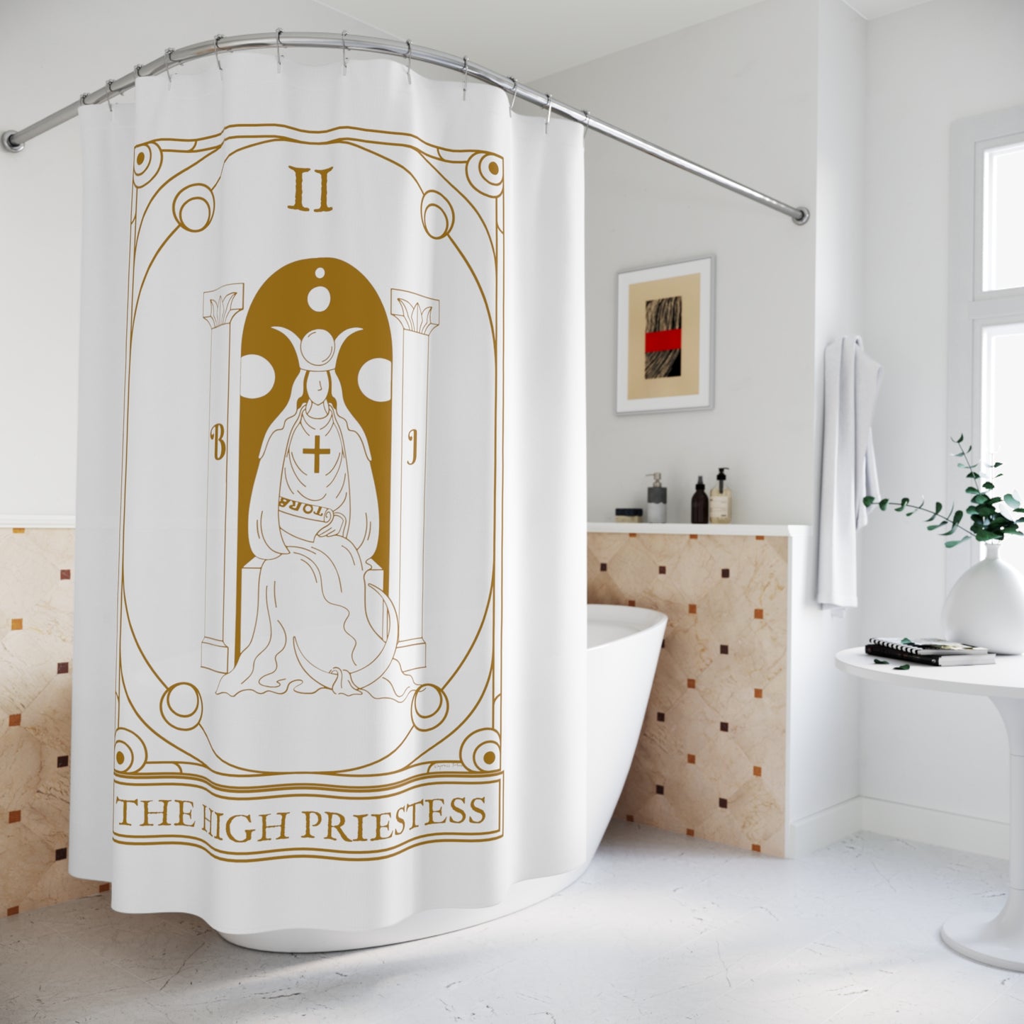 The High Priestess Shower Curtain